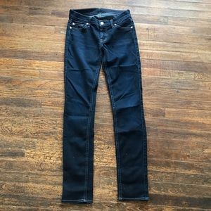 7 For All Mankind Roxanne Squiggle size 25 Jeans Dark Wash